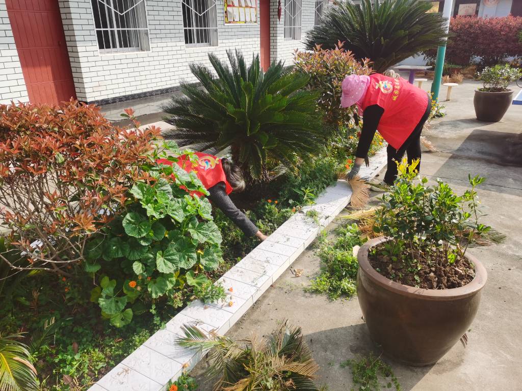 龙头镇六一村新时代文明实践开展“清洁家园”志愿服务活动